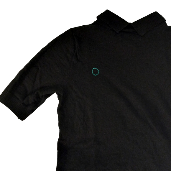 Cynthia Rowley Beaded Collar Merino Wool Sweater Top | US XS - Picture 5 of 7